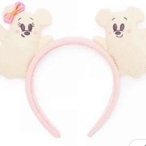 Disney Cream and Pink Mouse Ears Headband